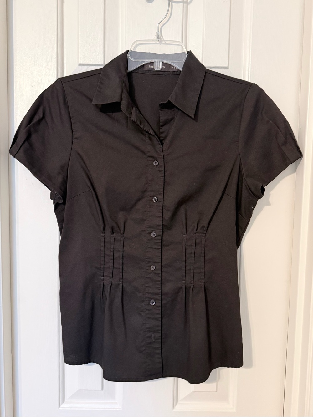 The Limited Chocolate Brown Short-Sleeve Button Down Shirt